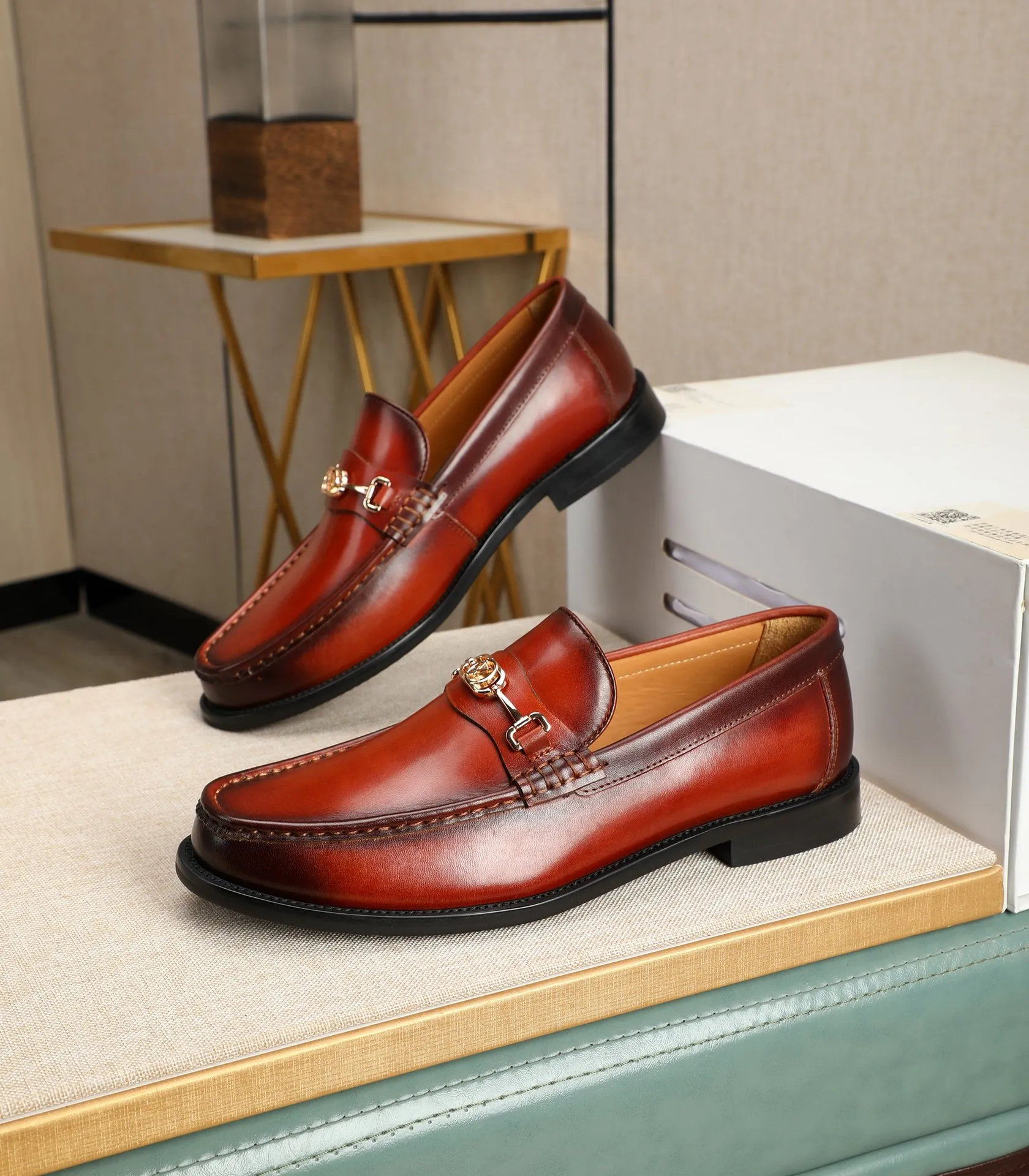 Men's shoes 💰580 📛📛Original (water-dyed cow lining) Gucci GUCCI official website formal shoes 🌀 Italian 🇮🇹 imported cowhide ➕ top imported water-dyed cowhide lining 💋 fine handmade original bottom, the real thing looks better when photographed in person Standard size 38-44